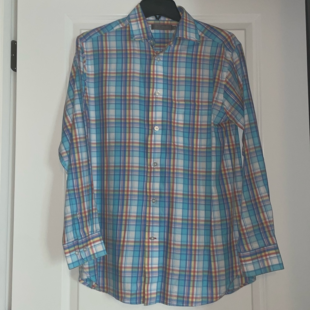 Mens Plaid Button Down